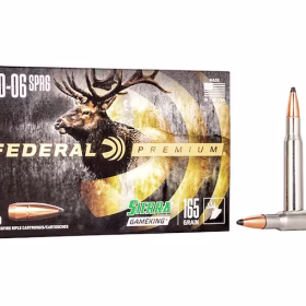 20 Rounds of 30-06 Springfield Ammo by Federal Sierra GameKing – 165gr SPBT