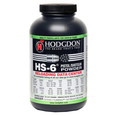 Hodgdon HS6 Smokeless Gun Powder 1lb 400x400