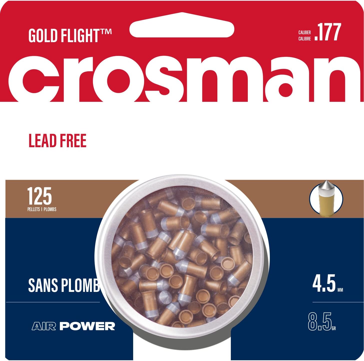 Crosman LF1785 Pellet Gold .177 125